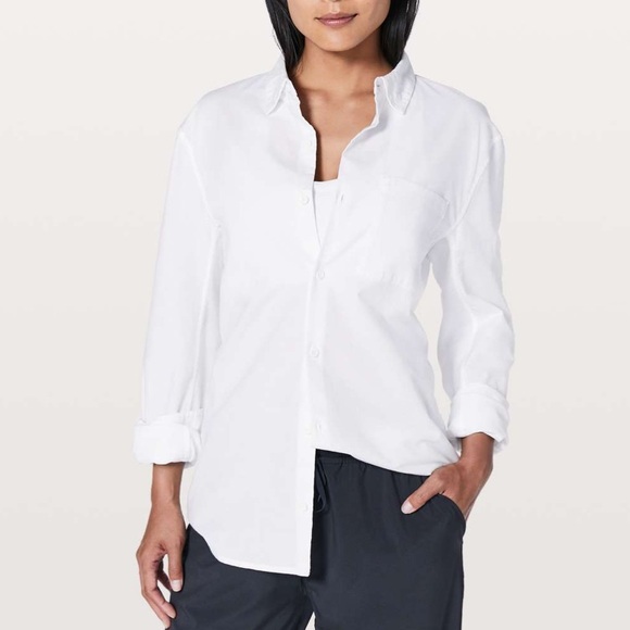lululemon athletica White Button Down Shirt - Picture 3 of 15